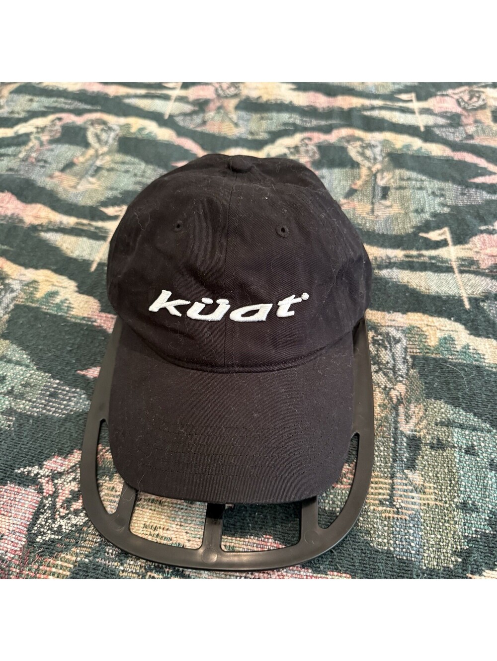 Vintage 00s Küat Bike Racks Men’s Black Strapback Hat Size OSFA